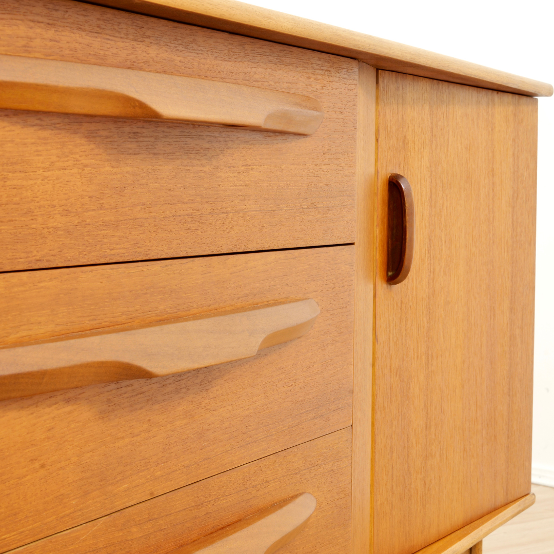 MID CENTURY 1960S TEAK CREDENZA