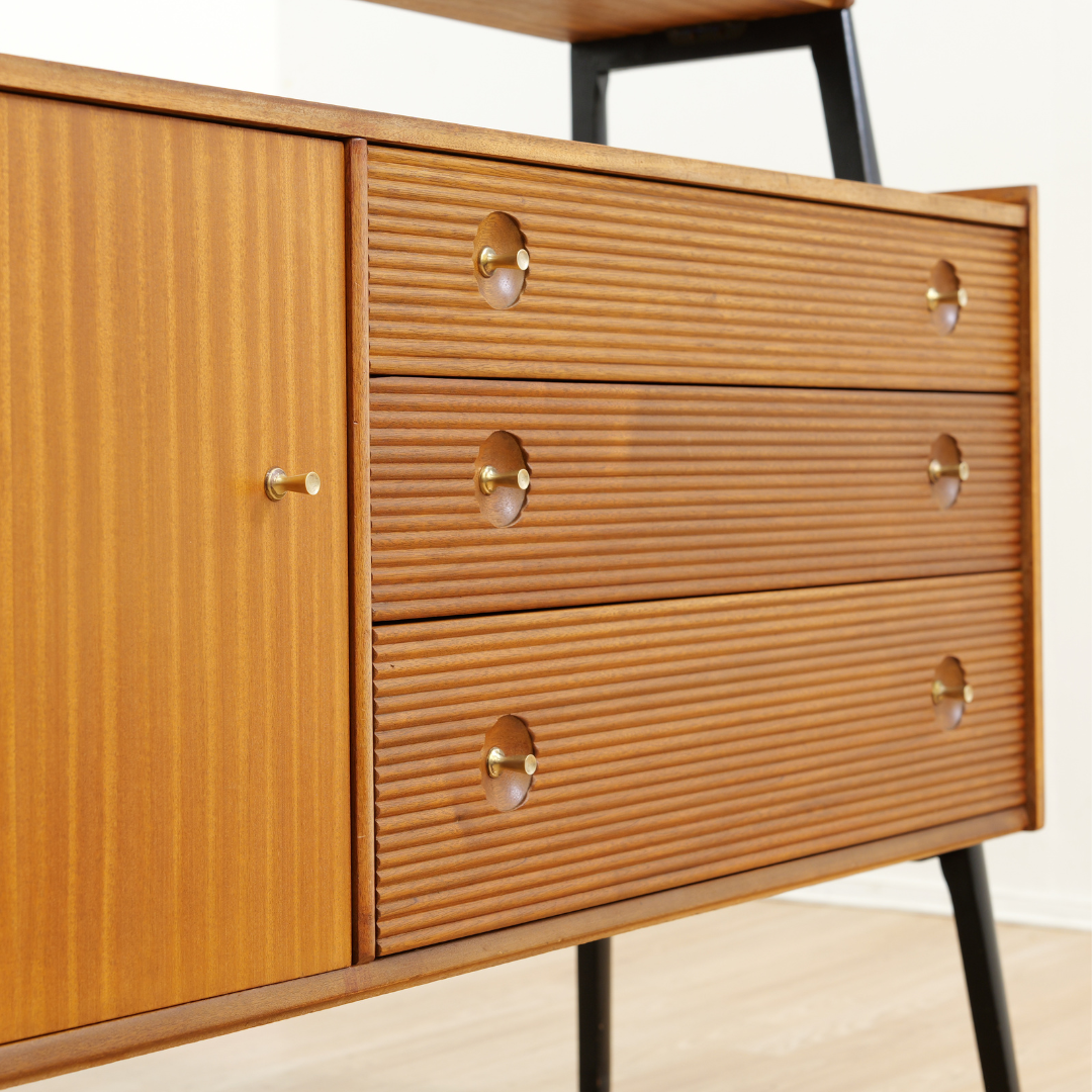 MID CENTURY HUTCH CREDENZA BY NATHAN FURNITURE