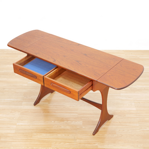 MID CENTURY TEAK DROP LEAF CONSOLE  BY G PLAN