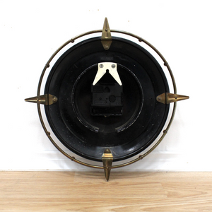 VINTAGE 1960S COMPASS WALL CLOCK BY METAMEC