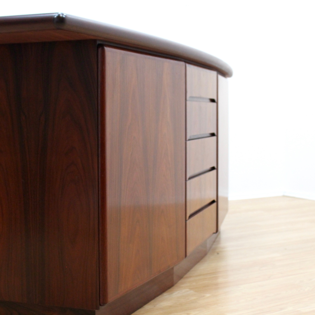 DANISH MODERN ROSEWOOD CREDENZA BY RASMUS