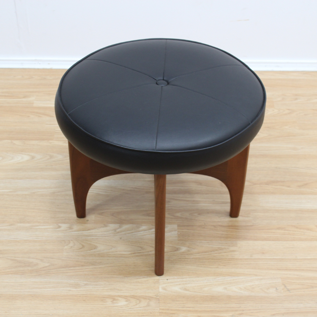 MID CENTURY VANITY STOOL BY G PLAN IN BLACK