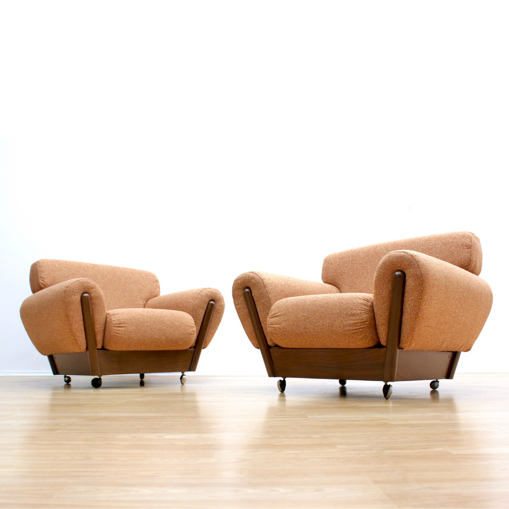 PAIR OF MID CENTURY LOUNGE CHAIRS
