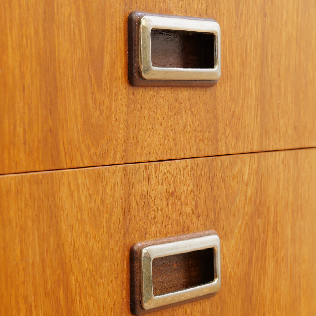 Mid Century Six Drawer Teak Dresser