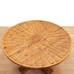 1970S HAND CARVED BRUTALIST DINING SET BY AQUARIUS ENTERPRISES AFRICA