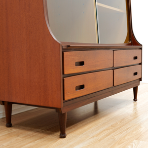LARGE MID CENTURY CHINA DISPLAY CABINET BY MEREDEW OF LETCHWORTH