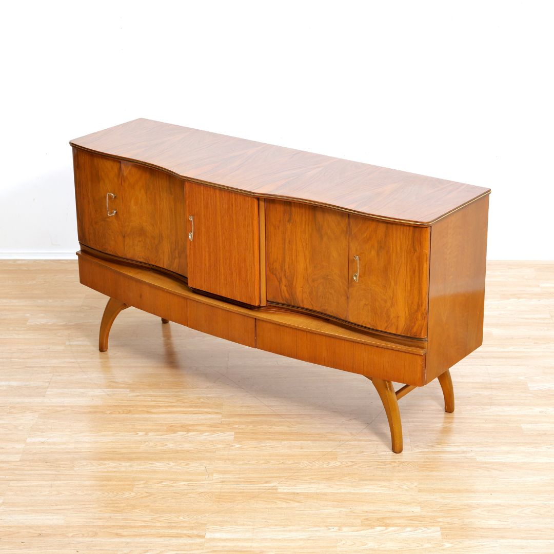 MID CENTURY LIQUOR CABINET CREDENZA BY BEAUTILITY FURNITURE