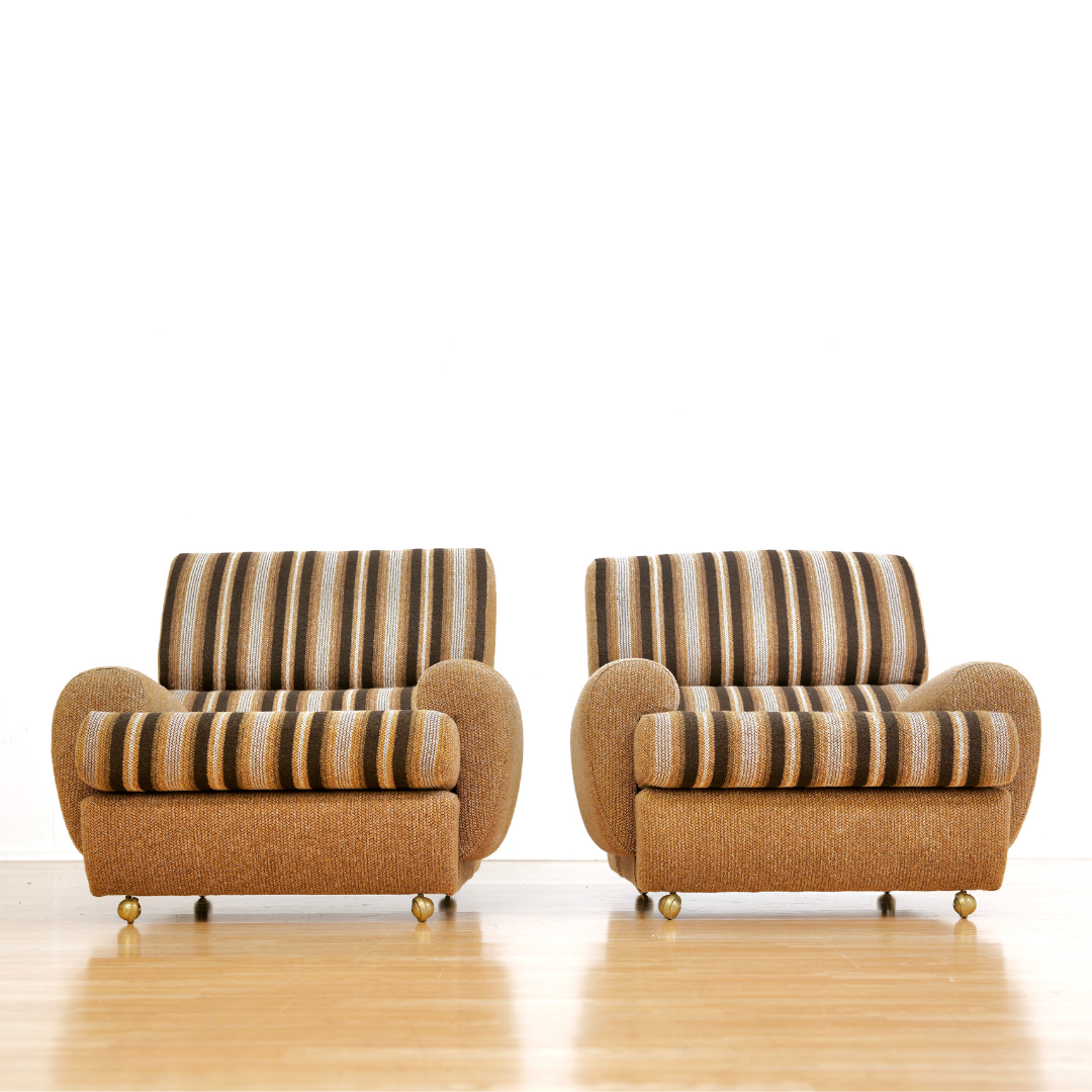 VINTAGE 1970S SOFA & CHAIR SET BY SCHREIBER UK