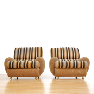VINTAGE 1970S SOFA & CHAIR SET BY SCHREIBER UK