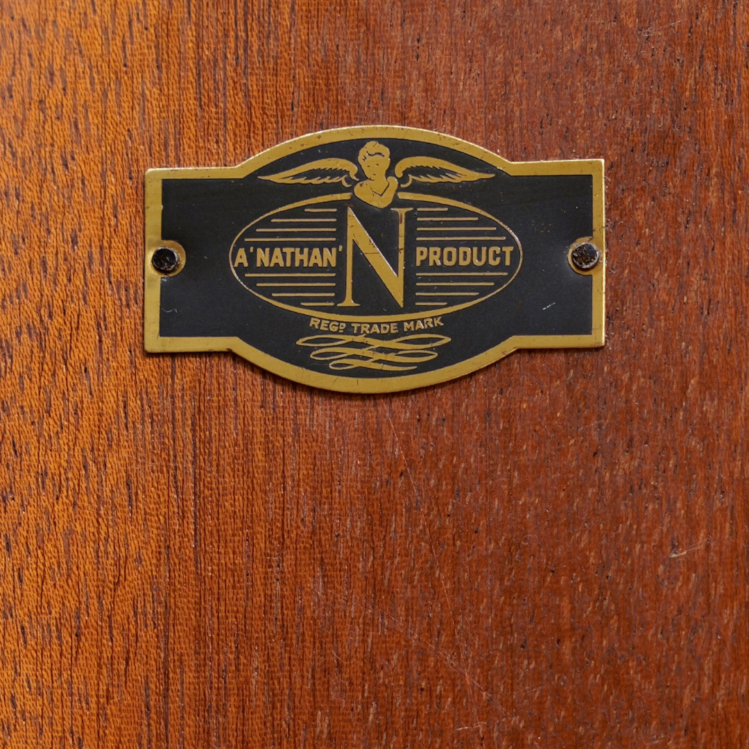 1950s Walnut Liquor Cabinet Credenza by Beautility Furniture