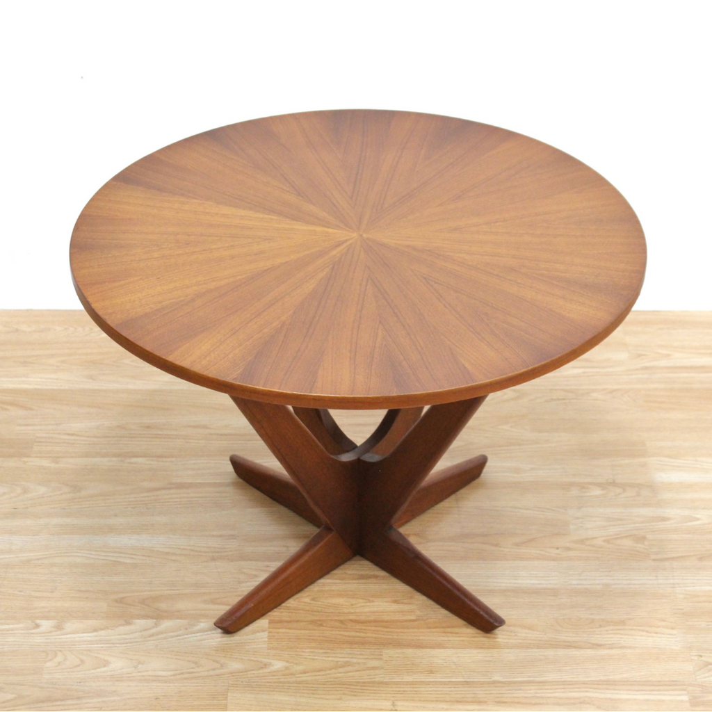 1960S TEAK STARBURST COFFEE/SIDE TABLE BY SOREN GEORG JENSEN FOR KUBUS