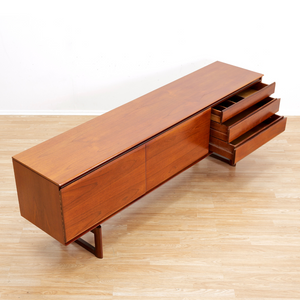 MID CENTURY TEAK CREDENZA BY WHITE & NEWTON