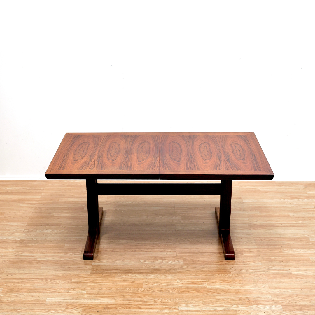 LARGE DANISH MODERN ROSEWOOD DINING TABLE BY SKOVBY MØBELFABRIK OF DENMARK