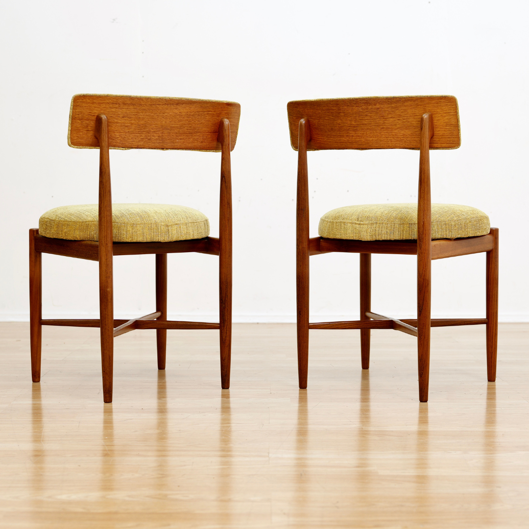 SET OF SIX MID CENTURY DINING CHAIRS BY VB WILKINS FOR G PLAN