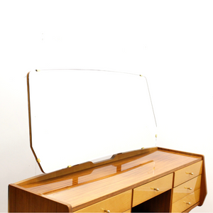 VINTAGE ITALIAN MARINO VANITY LACQUERED MAPLE & SYCAMORE