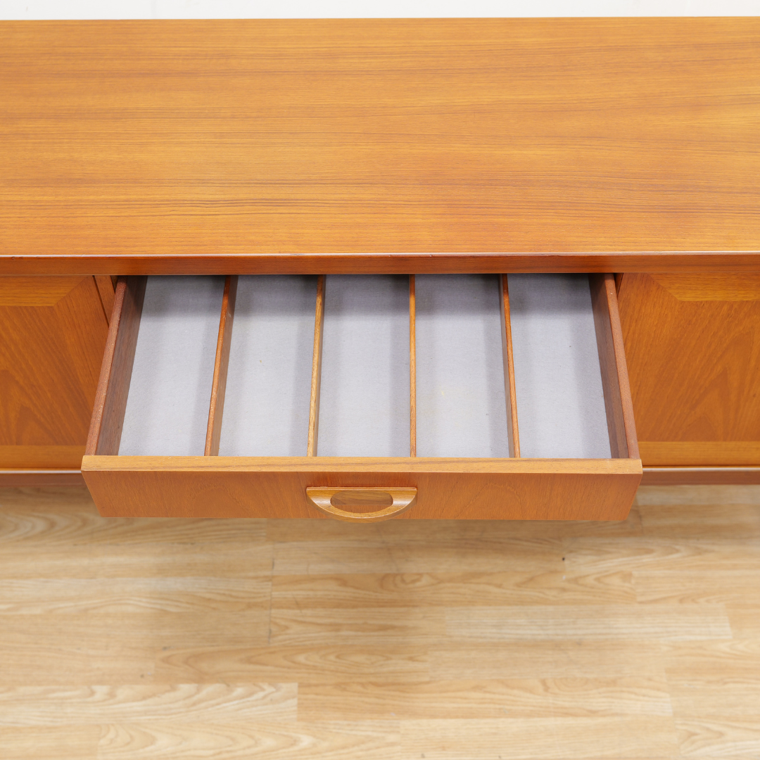 MID CENTURY SIERRA TEAK CREDENZA BY G PLAN