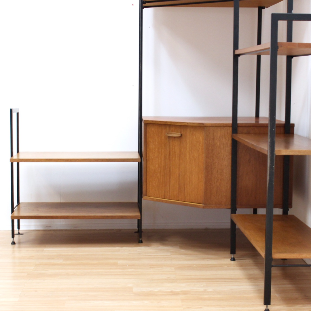 MID CENTURY AVALON MODULAR CORNER UNIT BOOKCASE