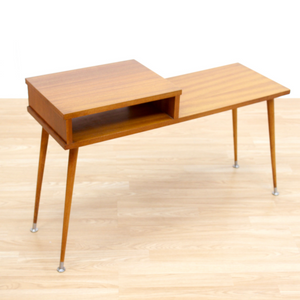 MID CENTURY MODERN COFFEE LAMP SIDE TABLE PLANT STAND
