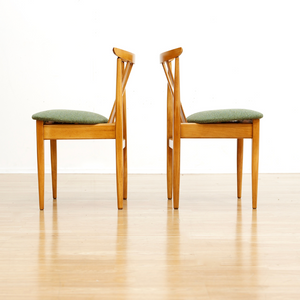 SET OF SIX MID CENTURY DINING CHAIRS BY ELLIOTS OF NEWBURY