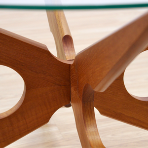 VINTAGE TEAK COFFEE TABLE BY VLADAMIR KAGAN FOR SIKA MOBLER