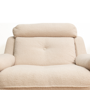 PAIR OF 1970S POST MODERN LOUNGE CHAIRS IN BOUCLE BY ENGLANDER
