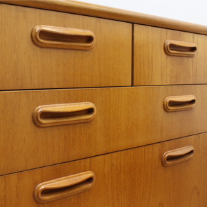 PAIR OF MID CENTURY TEAK DRESSERS NIGHTSTANDS BY MEREDEW FURNITURE