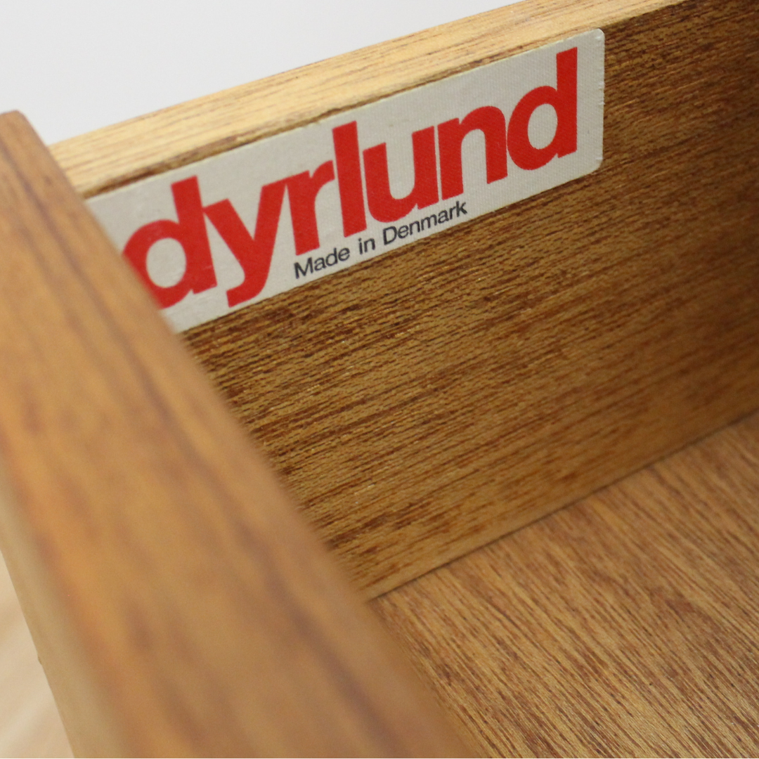 DANISH MODERN TEAK SECRETARY DESK BY BENT MØLLER JØRGENSEN FOR DYRLUND FURNITURE