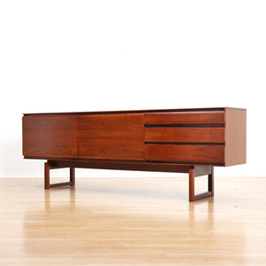 MID CENTURY TEAK CREDENZA BY WHITE & NEWTON