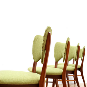 SET OF FOUR MID CENTURY DINING CHAIRS BY VANSON FURNITURE