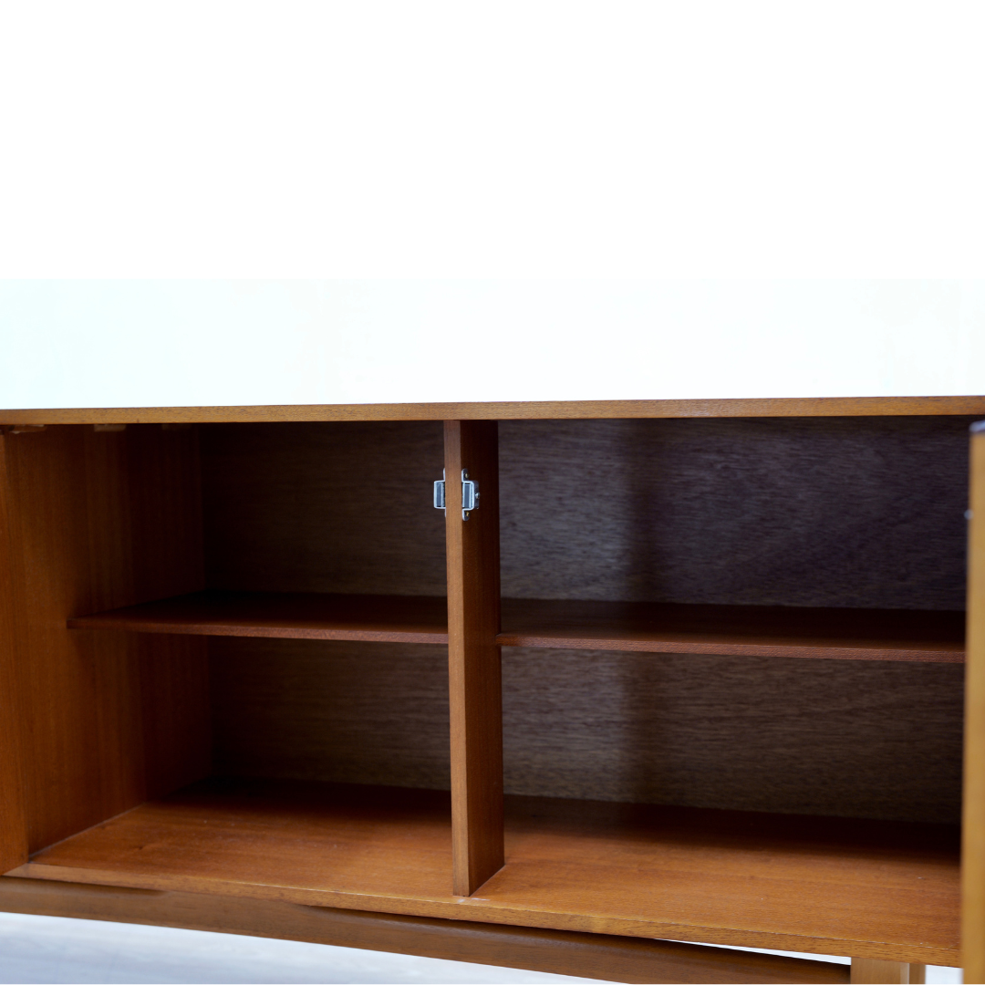 MID CENTURY TEAK CREDENZA BY MORRIS OF GLASGOW