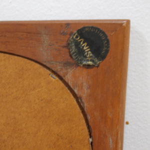 MID CENTURY DANISH TEAK WALL MIRROR