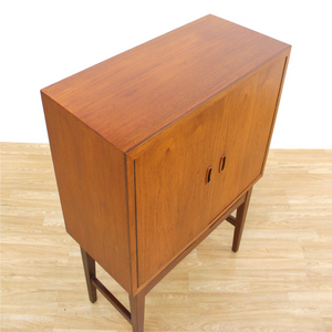 MID CENTURY NORWEGIAN TEAK BAR CABINET BY TORBJØRN AFDAL