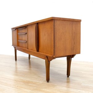 MID CENTURY TEAK CREDENZA BY JENTIQUE FURNITURE