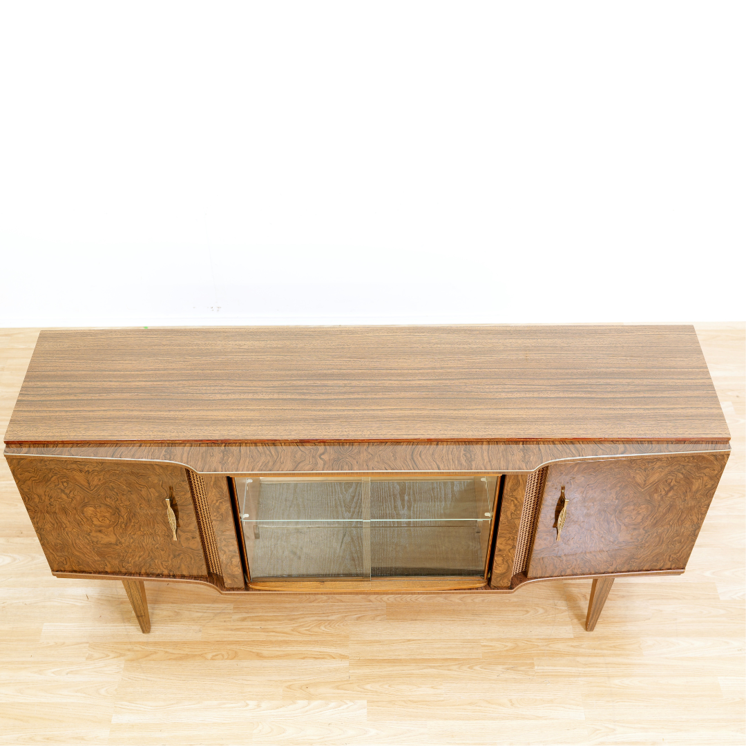 MID CENTURY COCKTAIL CABINET CREDENZA BY BEAUTILITY FURNITURE