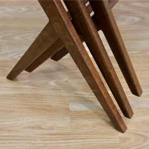 MID CENTURY WALNUT NESTING TABLES BY BENGT RUDA