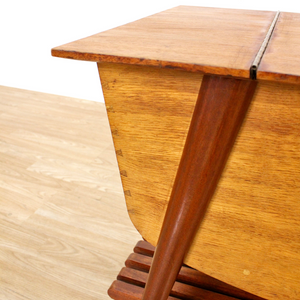 MID CENTURY DANISH SIDE TABLE SEWING BOX