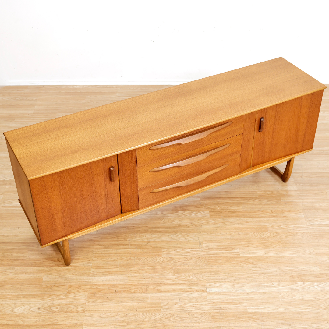 MID CENTURY 1960S TEAK CREDENZA