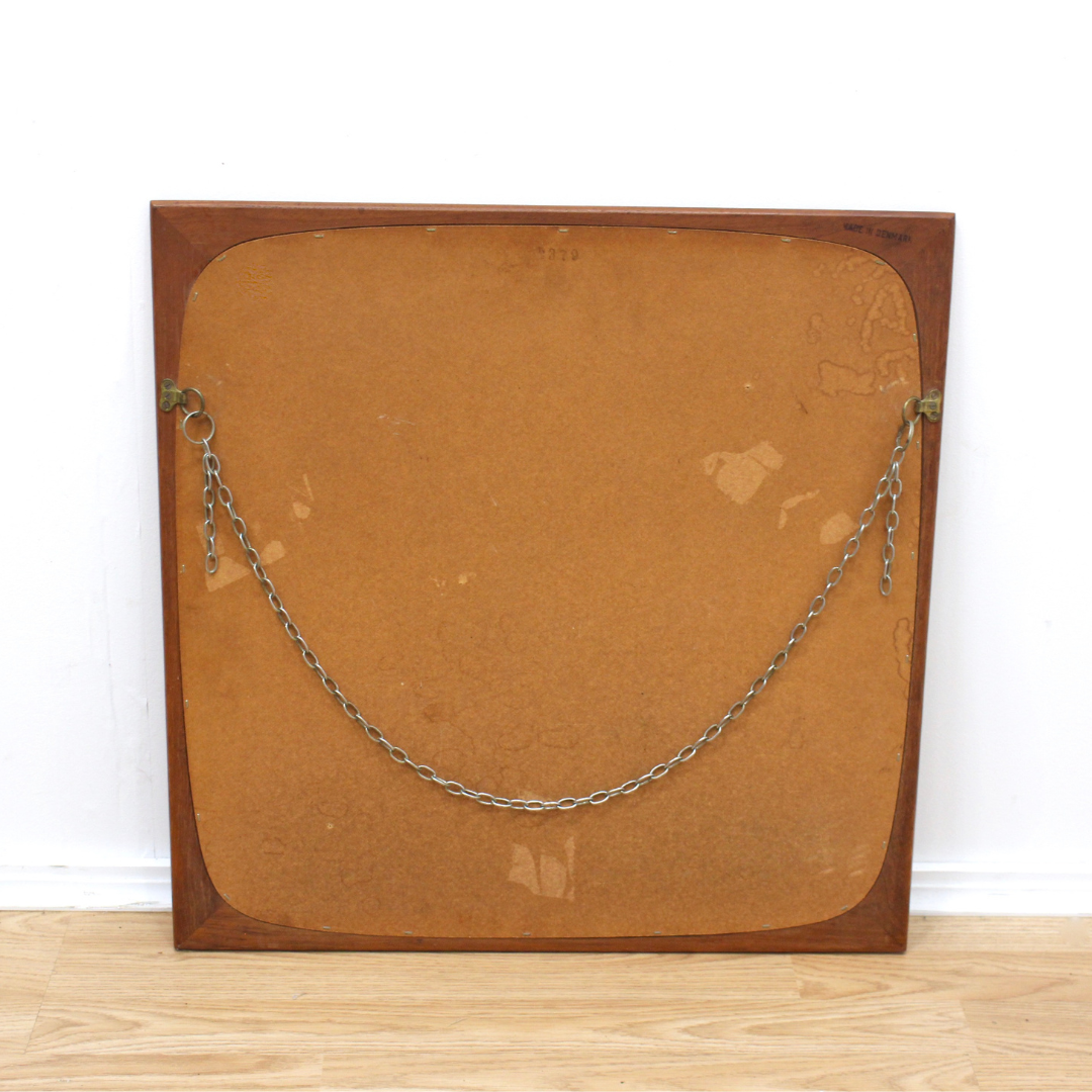 Mid Century Danish Teak Mirror by Clark Eaton