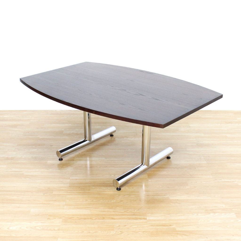 VINTAGE BRITISH CHROME TABLE BY TIM BATES FOR PIEFF FURNITURE
