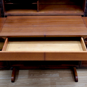 MID CENTURY MAGIC BOX HOME OFFICE DESK BY MUMENTHALER & MEIER FOR NEWCRAFT LTD IN ROSEWOOD