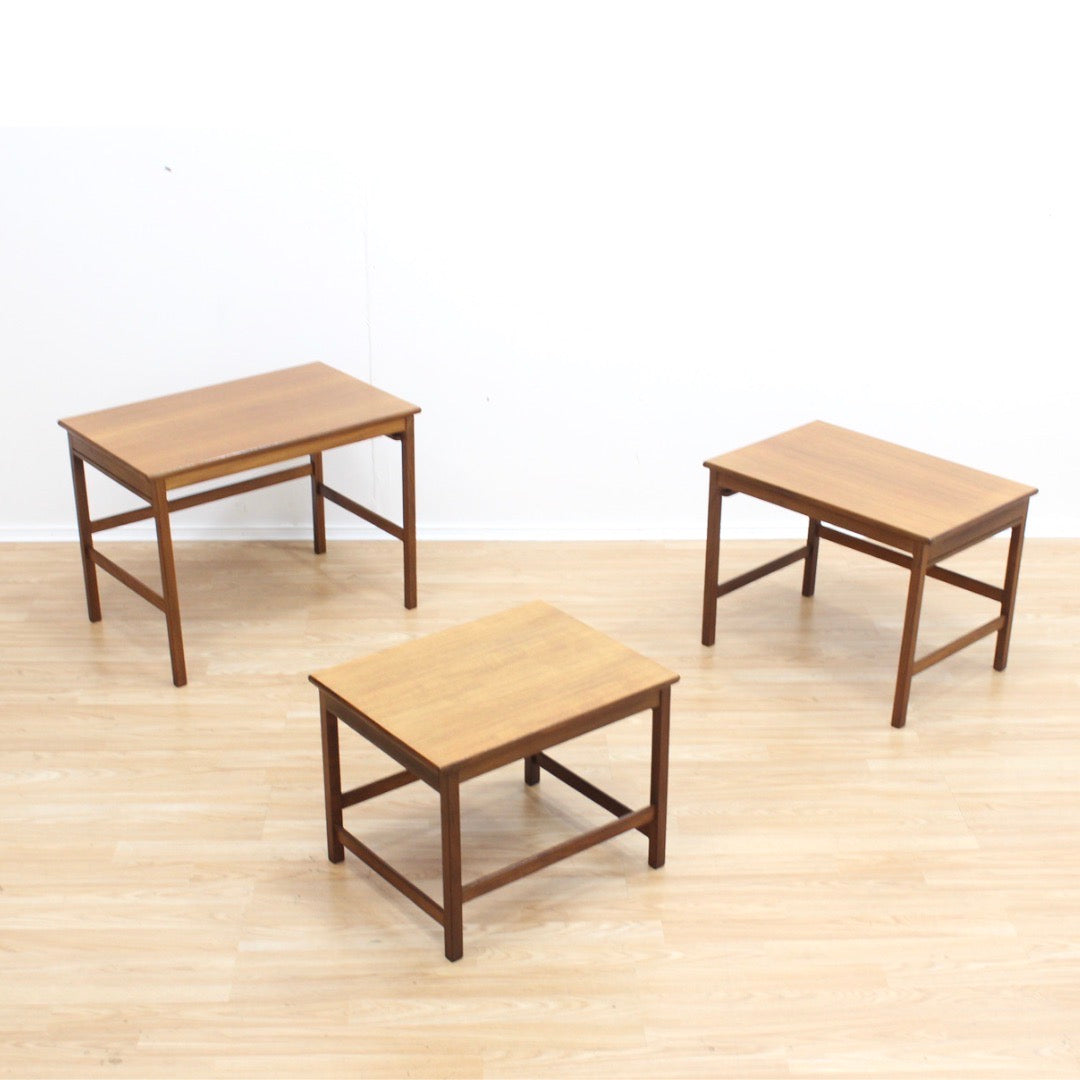 MID CENTURY DANISH TEAK NEST OF TABLES