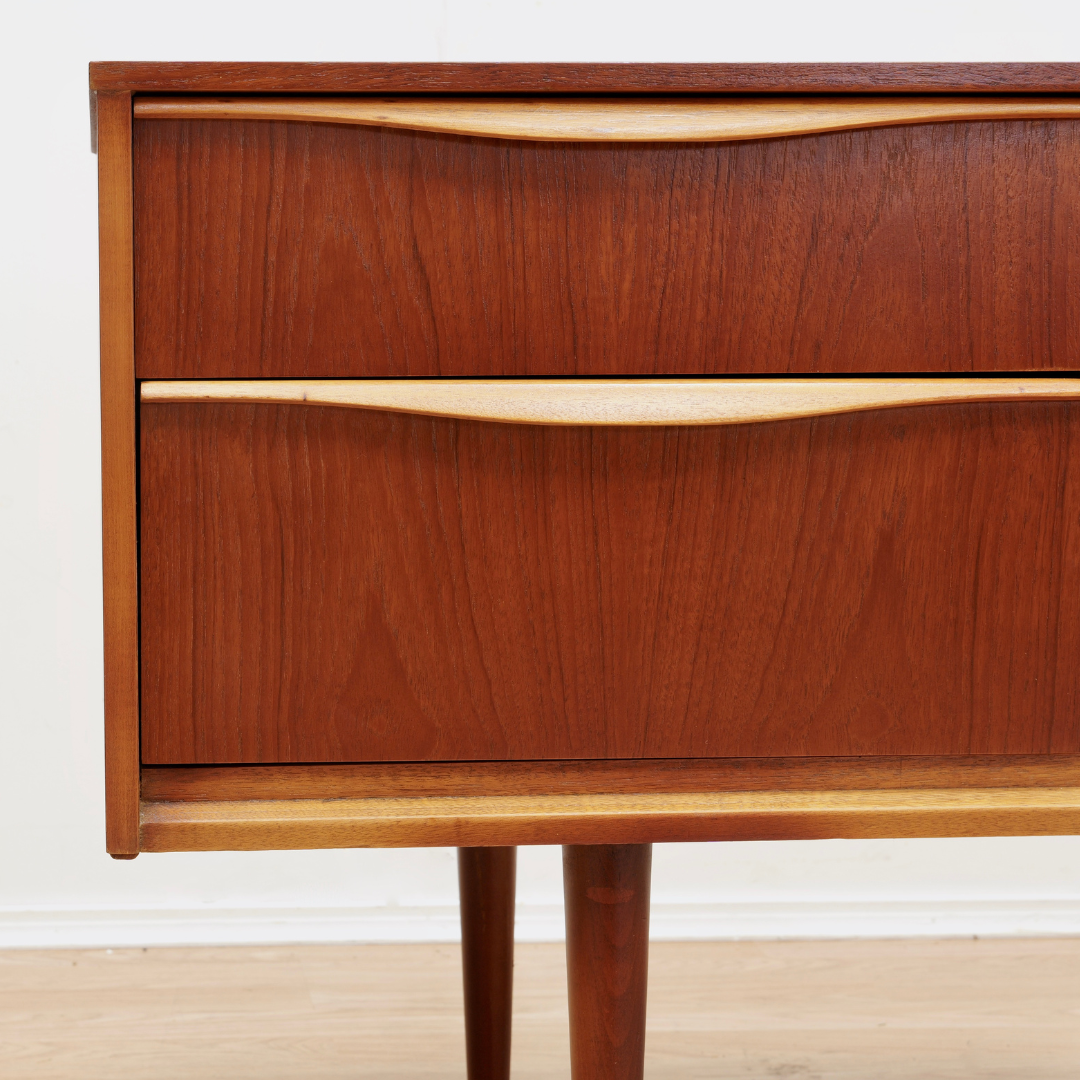 Reserved MID CENTURY SIX DRAWER TEAK DRESSER BY AUSTINSUITE FURNITURE