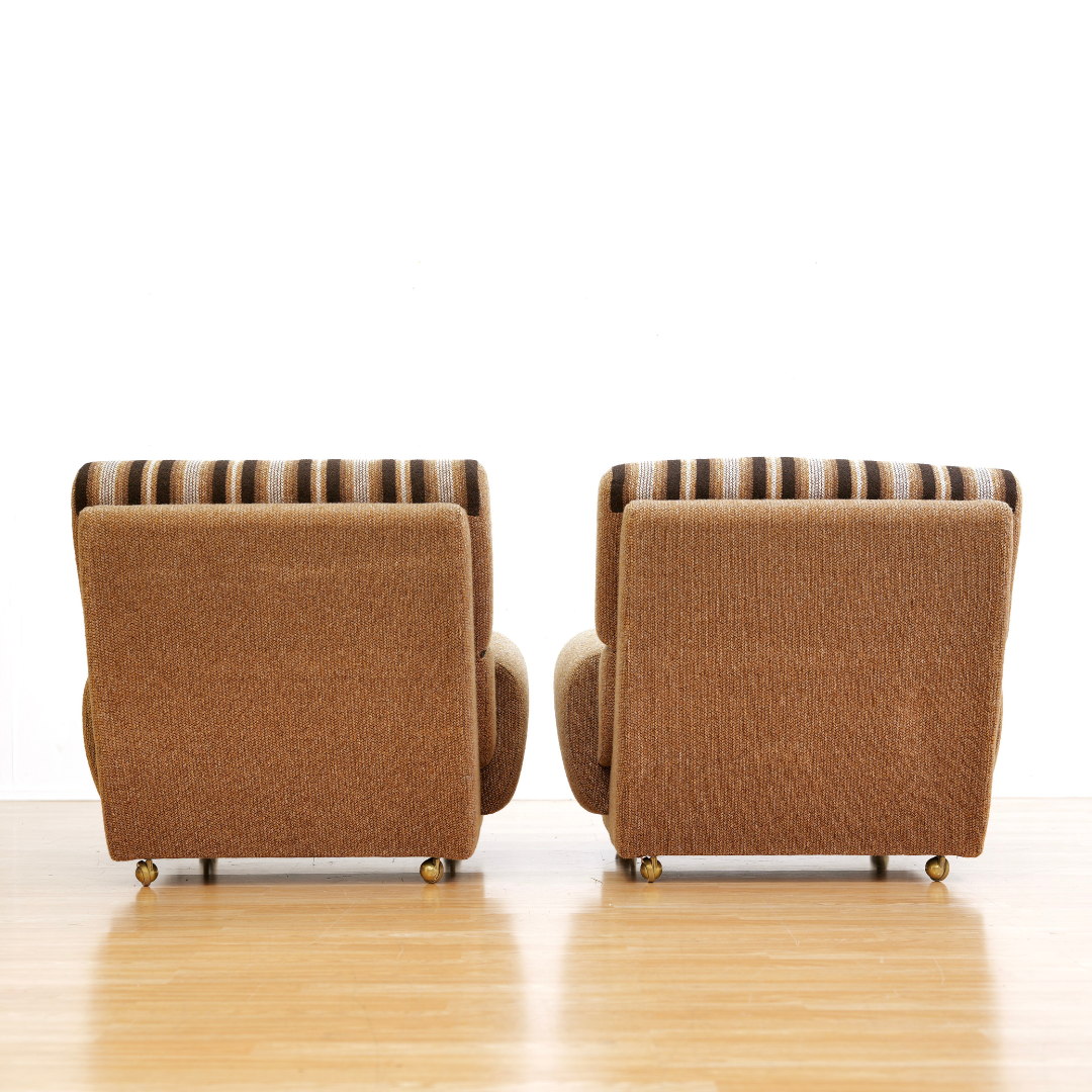 VINTAGE 1970S SOFA & CHAIR SET BY SCHREIBER UK
