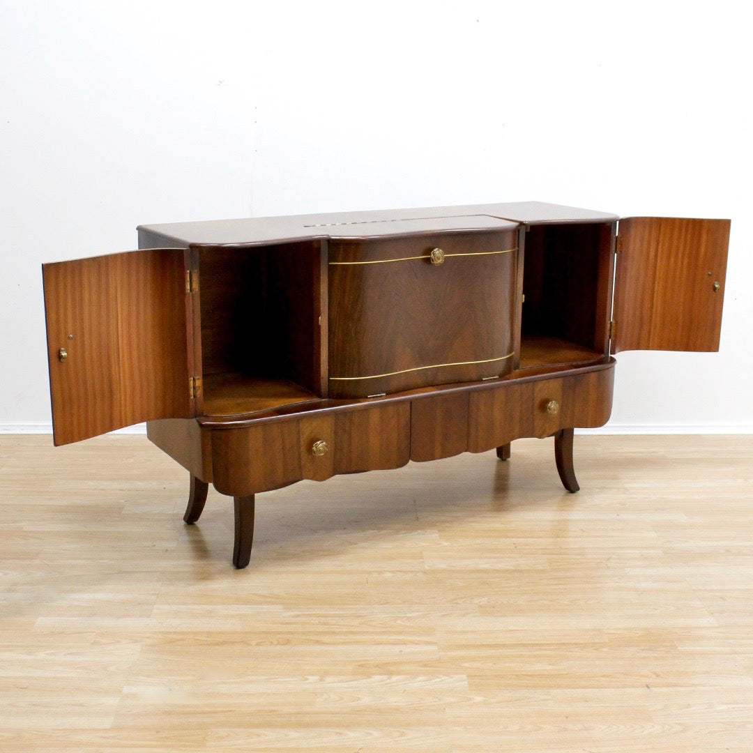 MID CENTURY LIQUOR CABINET CREDENZA BY BEAUTILITY FURNITURE