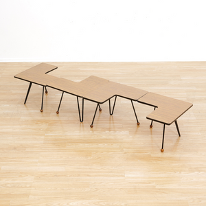 SET OF FOUR VINTAGE MODULAR SIDE TABLES