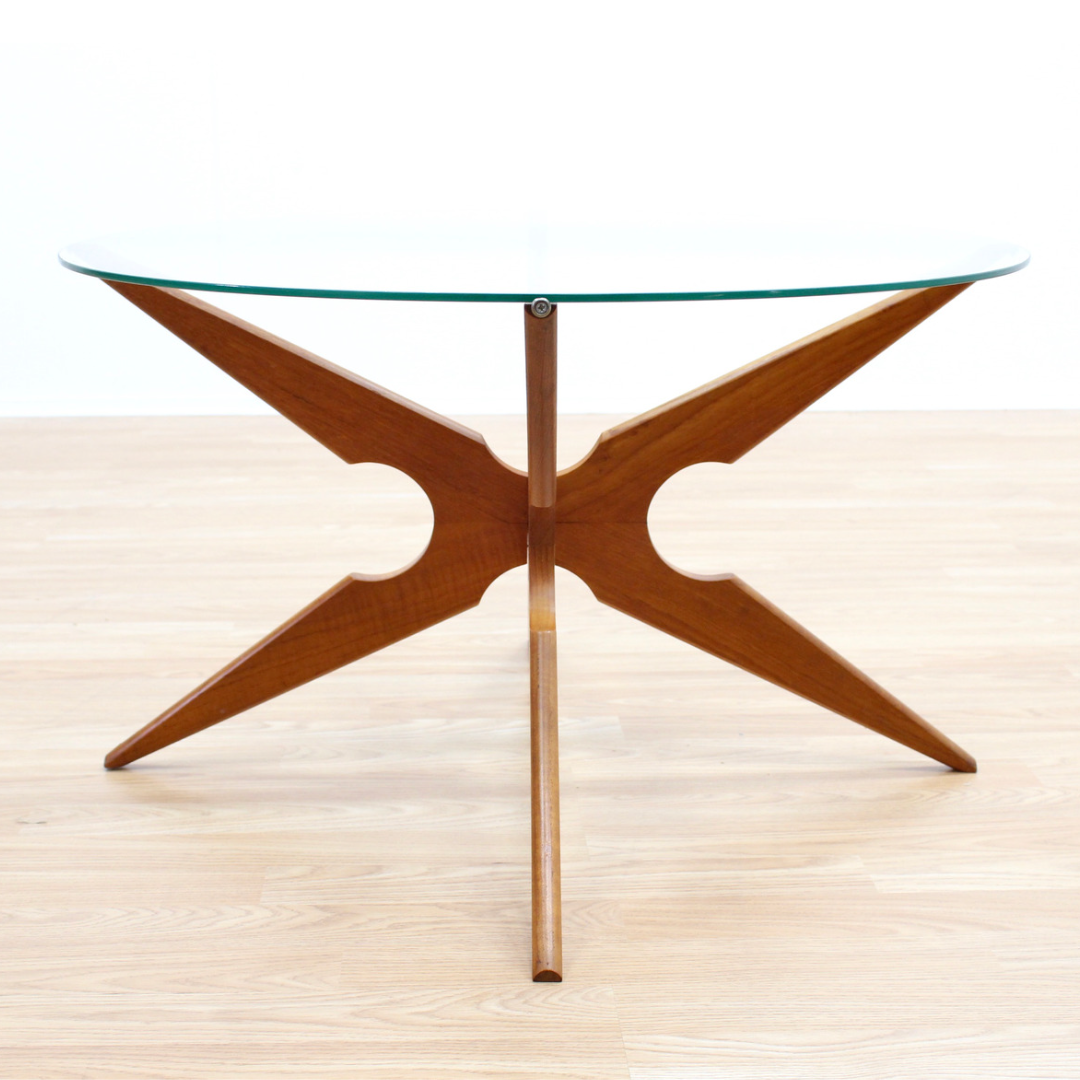 VINTAGE TEAK COFFEE TABLE BY VLADAMIR KAGAN FOR SIKA MOBLER