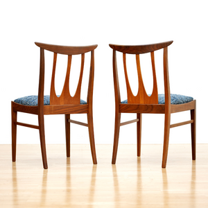 SET OF SIX MID CENTURY DINING CHAIRS BY G PLAN IN BLUE