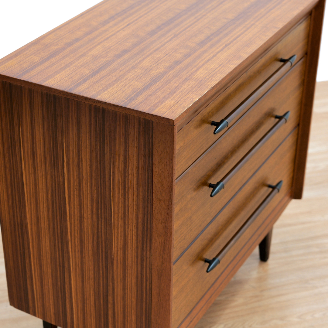 Small Mid Century Dresser Nightstand by Lebus Furniture