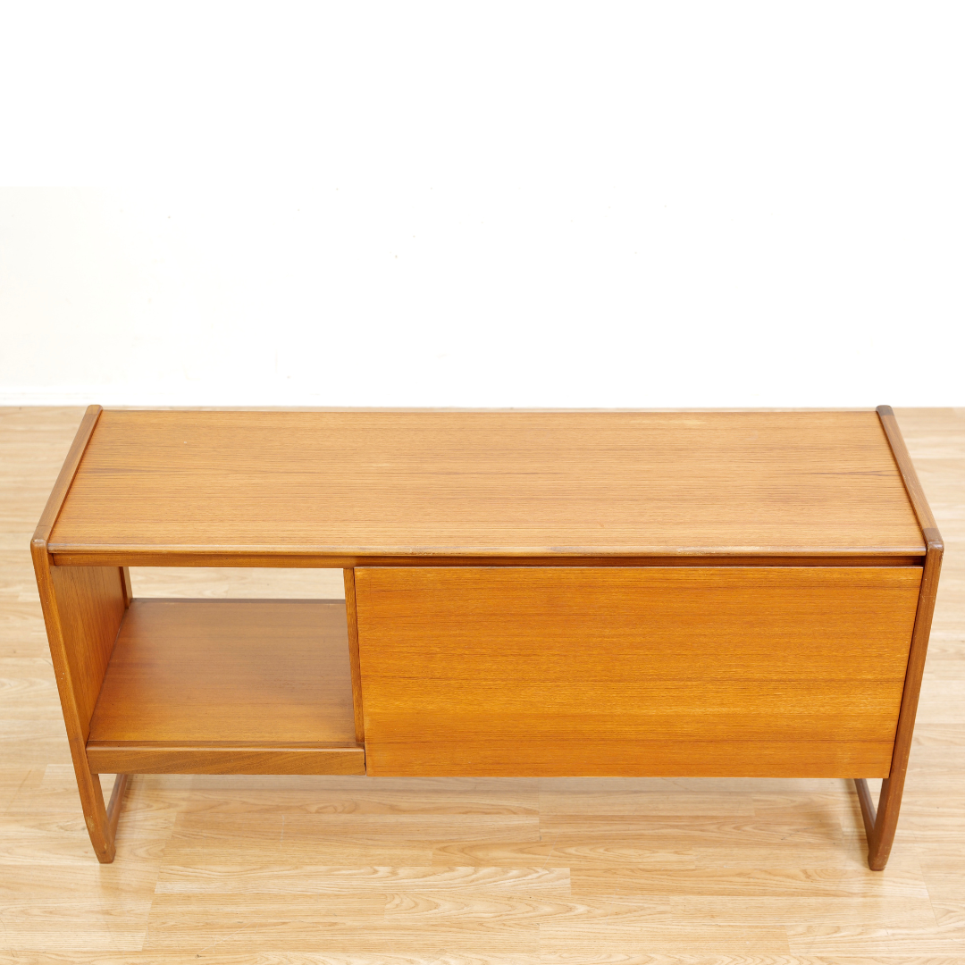 Reserved Mid Century Teak Vinyl Record Media Unit