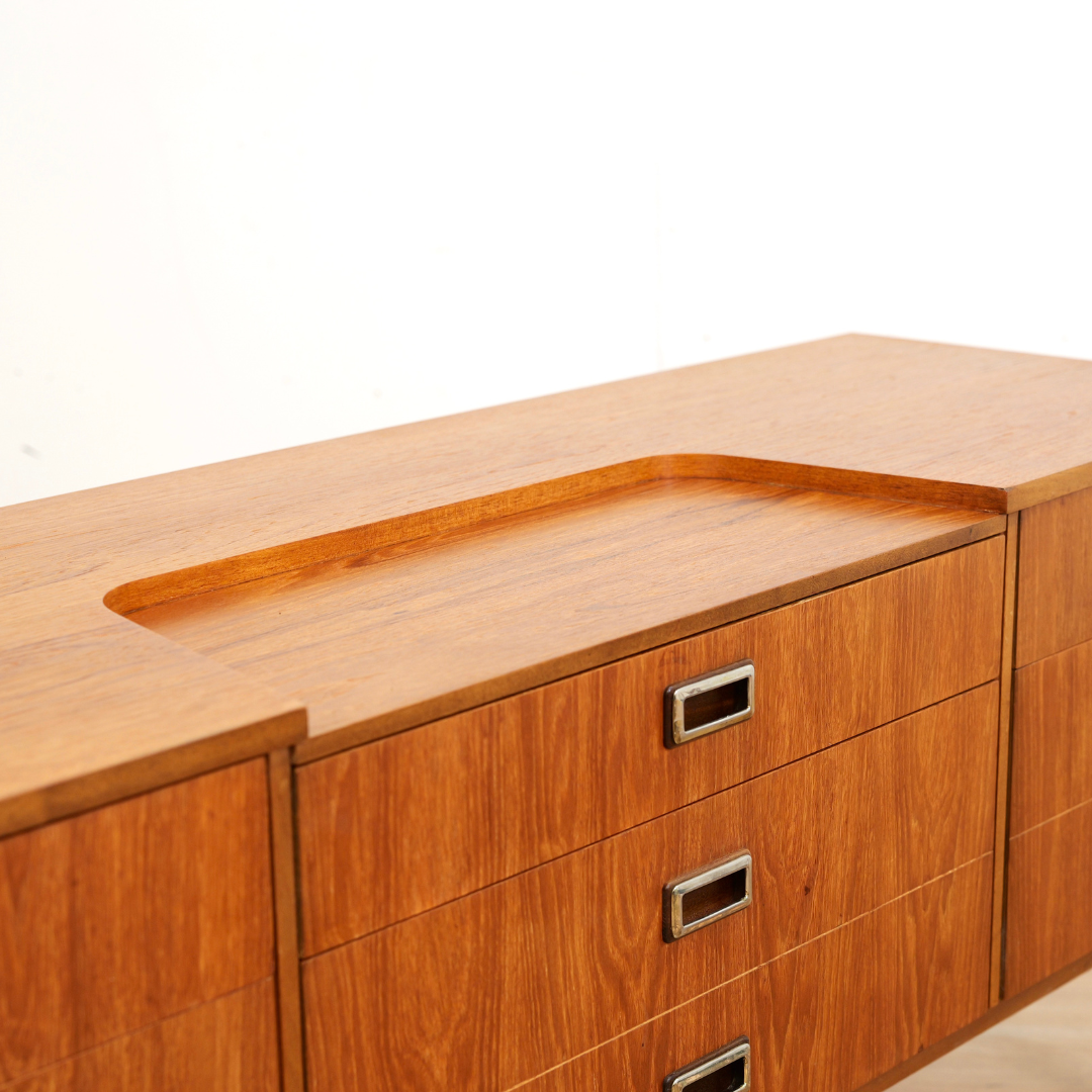 Mid Century Six Drawer Teak Dresser